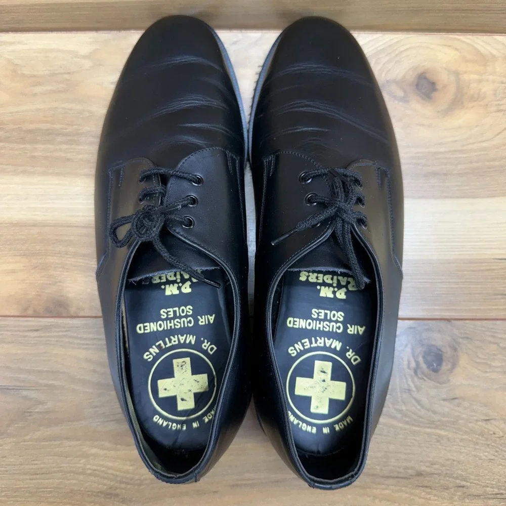 Dr Martens Vintage DM Raiders Shellys London Oxfords UK 8 US 9 Mens‎ Black